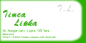 timea lipka business card